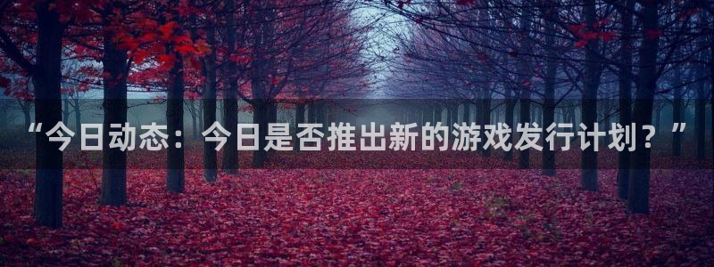 重庆杏耀子文化传播有限公司：“今日动态：今日是否推出新的游戏发行计划？”